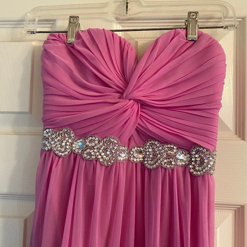 Jodi Kristopher Light Purple Prom Dress